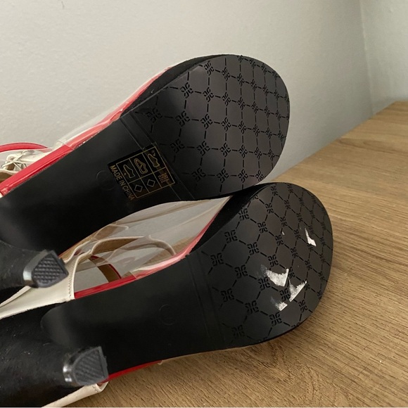 NEW Getmorebeauty Open Toe Clear Heels - Picture 9 of 11